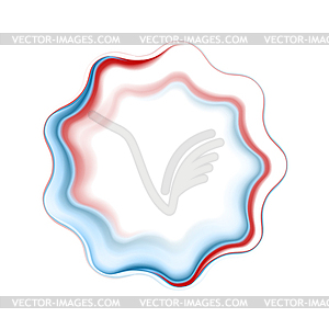 Абстрактный яркие волнистые логотип кольцо - клипарт в векторе
