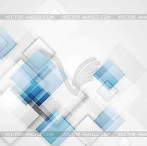 Corporate shiny tech squares design - vector image