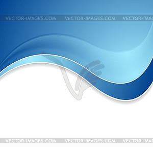 Абстрактный синий фон блестящие волны - векторный дизайн