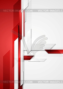 Red tech corporate background - vector image