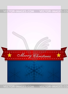 Abstract Christmas flyer background - color vector clipart