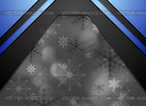 Dark abstract blurred Christmas background - vector clipart