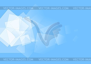 White squares on blue. design - vector clipart