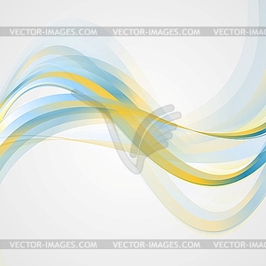 Bright abstract waves background - vector clipart