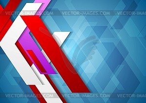 Tech geometric background - vector image