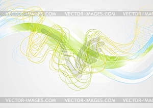 Bright abstract wavy corporate background - vector clipart / vector image
