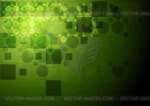 Зеленые технологии геометрия фон - векторизованное изображение