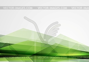 Green grunge tech shapes abstract background - vector clipart / vector image