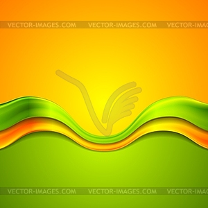 Colorful abstract background with waves - vector image