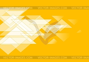 White triangles on orange. design - vector image