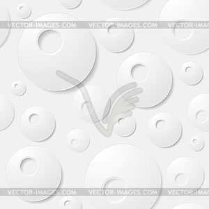 Abstract grey paper circles background - vector clipart / vector image