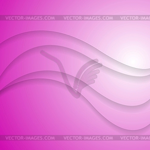Abstract pink wavy background - vector clip art