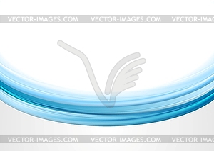 Abstract blue wavy background - vector clipart