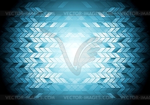 Hi-tech geometric blue background - vector image