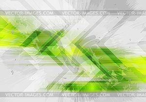 Grunge tech background with arrows - vector image