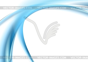 Abstract elegant background with blue waves - vector image