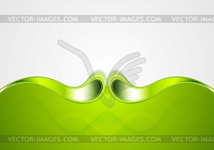 Abstract smooth bright wave background - vector clipart