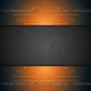 Bright technology background - vector image