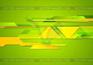 Bright geometric shapes tech background - vector image