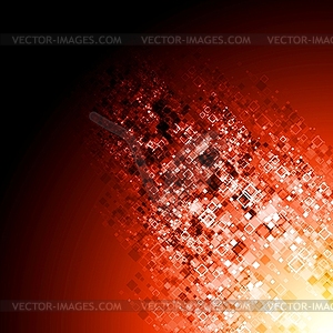 Abstract red tech background - stock vector clipart