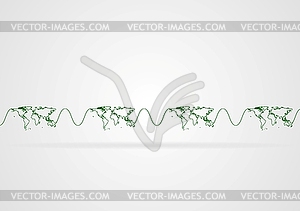 Abstract minimal corporate background with world map - vector clipart