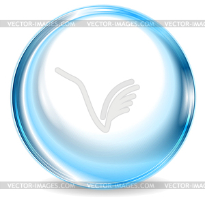 Blue abstract circle shape design - vector clipart