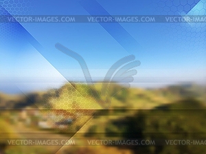 Abstract tech design. Gradient mesh - vector image