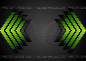 Green arrows geometry corporate background - vector clipart