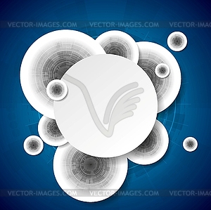 Abstract corporate technology background - vector image