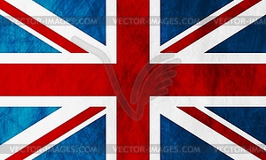 United Kingdom of Great Britain grunge flag - vector clip art