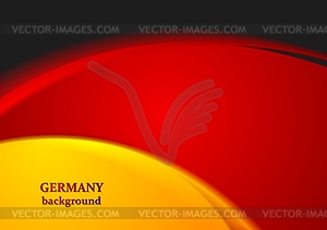 Bright wavy abstract background. German colors - royalty-free vector image