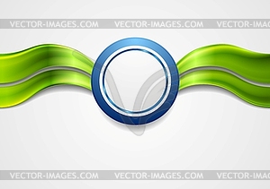 Corporate bright abstract background. Waves and - vector EPS clipart