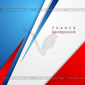 Modern bright abstract background. French colors - vector image