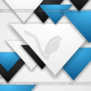 Corporate abstract tech triangles background - vector image