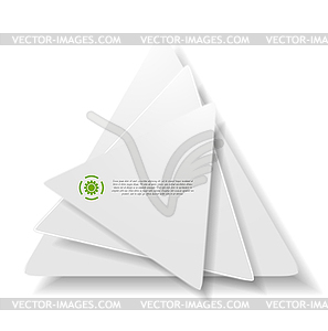 Background of abstract grey triangle shapes - vector image