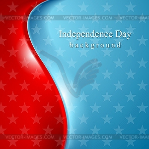 Abstract wavy usa stars background - vector clipart