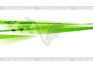 Abstract green white tech corporate background - vector clipart