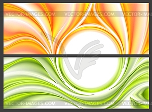 Abstract bright smooth waves pattern - vector clipart