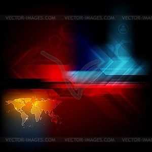 Dark technology abstraction - vector image