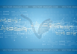 Abstract tech background with squares and circles - stock vector clipart