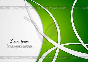 Abstract wavy corporate background - vector image
