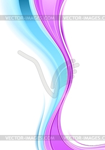 Abstract smooth waves bright background - vector image