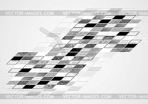 Абстрактный черный белый геометрический технологий корпоративного - векторное графическое изображение