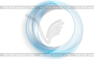 Abstract blue smooth circles design - vector image