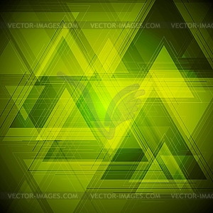 Bright tech triangles background - vector clipart