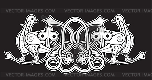 Black dove - vector image