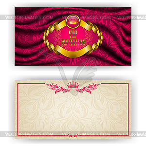 Elegant template for vip luxury invitation - vector image