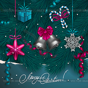 Christmas background - vector image