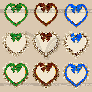 Set of elegant templates frame design - vector clip art