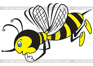 Задумчивая пчела - графика в векторном формате